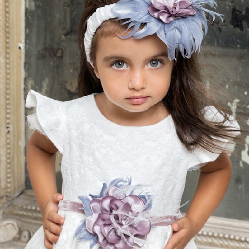Βαφτιστικό φόρεμα Stova Bambini offwhite μπροκάρ Βαφτιστικό φόρεμα Stova Bambini offwhite μπροκάρ