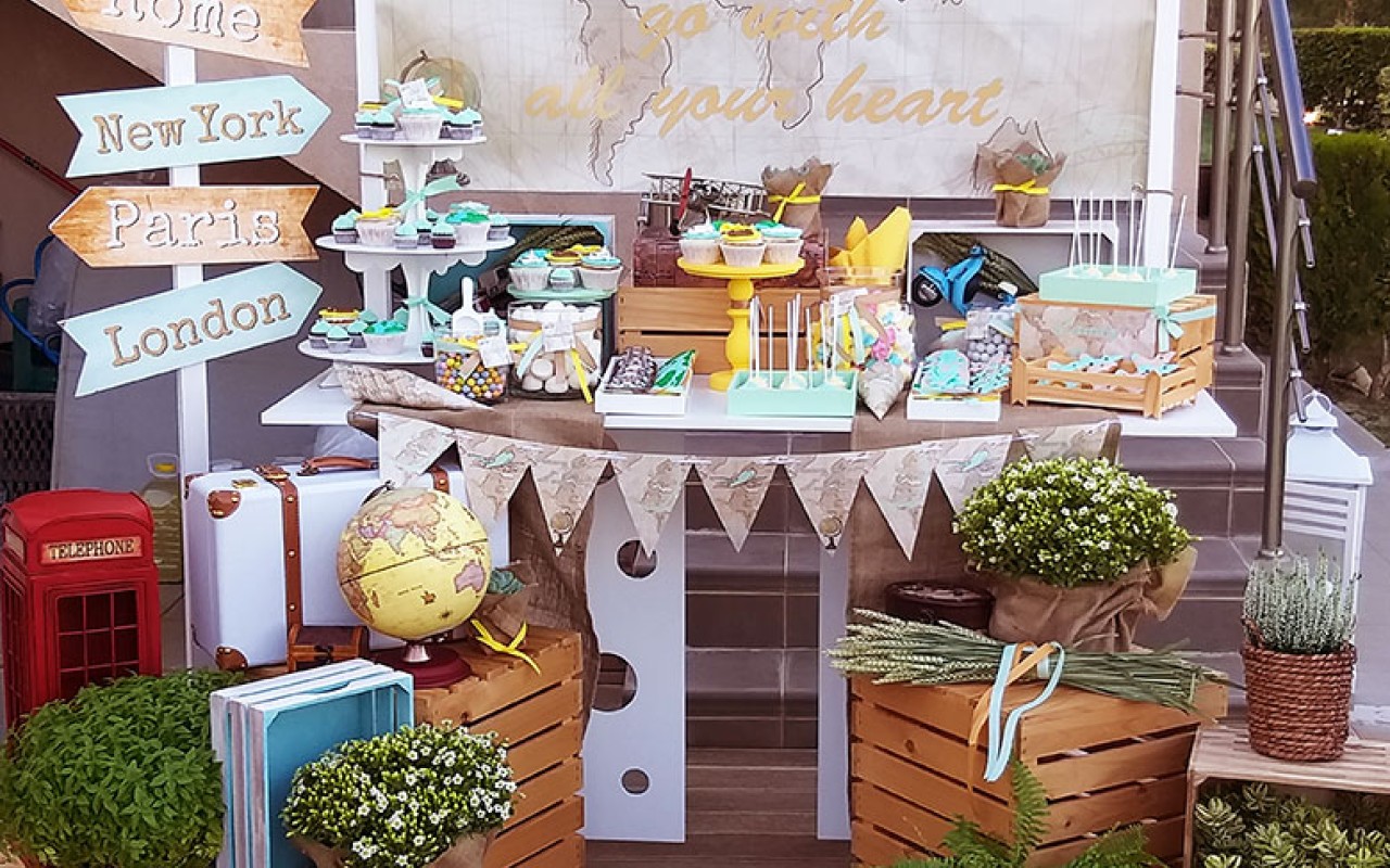 Travel Διακόσμηση εκκλησίας και candy bar
