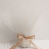 Μπομπονιέρα Γάμου Δαντέλα & Τούλι με Σατέν Κορδέλα Σαμπανί Μπομπονιέρα Γάμου Δαντέλα & Τούλι με Σατέν Κορδέλα Σαμπανί
