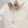 Βαπτιστικό κουστούμι μπεζ καφέ Angel Wings Βαπτιστικό κουστούμι μπεζ καφέ Angel Wings