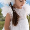 Βαπτιστικό φόρεμα Stova Bambini με πούπουλα μαραμπού Βαπτιστικό φόρεμα Stova Bambini με πούπουλα μαραμπού