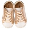 Βαπτιστικό Sneakers από Ύφασμα & Δέρμα - Μπεζ Λευκό Μέντα Βαπτιστικό Sneakers από Ύφασμα & Δέρμα - Μπεζ Λευκό Μέντα
