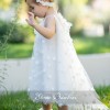 Βαπτιστικό φόρεμα Stova Bambini χειροποίητα λουλούδια Βαπτιστικό φόρεμα Stova Bambini χειροποίητα λουλούδια