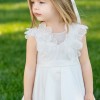 Βαπτιστικό Φόρεμα Stova Bambini - Τούλι & Λουλούδια Βαπτιστικό Φόρεμα Stova Bambini - Τούλι & Λουλούδια