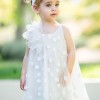 Βαπτιστικό φόρεμα Stova Bambini χειροποίητα λουλούδια Βαπτιστικό φόρεμα Stova Bambini χειροποίητα λουλούδια