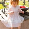 Βαπτιστικό φόρεμα καφτάνι Erifili Boho Dusty Pink της Bambolino Βαπτιστικό φόρεμα καφτάνι Erifili Boho Dusty Pink της Bambolino
