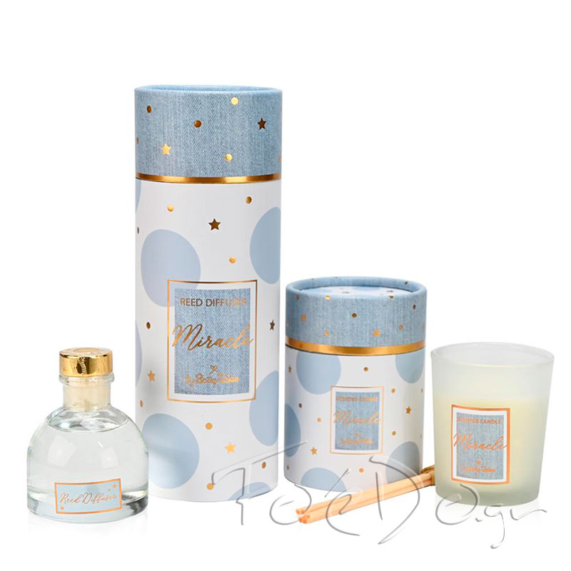 Μπομπονιέρα Βάπτισης Αρωματικό Κερί Miracle Blue