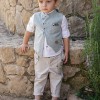 Βαπτιστικό ρούχο μέντα μπεζ Stova Bambini Βαπτιστικό ρούχο μέντα μπεζ Stova Bambini