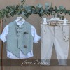 Βαπτιστικό ρούχο μέντα μπεζ Stova Bambini Βαπτιστικό ρούχο μέντα μπεζ Stova Bambini