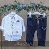 Βαπτιστικό ρούχο για αγοράκια navy λευκό Stova Bambini Βαπτιστικό ρούχο για αγοράκια navy λευκό Stova Bambini
