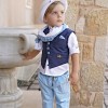 Βαπτιστικό ρούχο για αγοράκια navy σιέλ Stova Bambini Βαπτιστικό ρούχο για αγοράκια navy σιέλ Stova Bambini