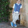 Βαπτιστικό ρούχο μπλε μπεζ Stova Bambini Βαπτιστικό ρούχο μπλε μπεζ Stova Bambini