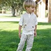 Βαπτιστικό ρούχο για αγοράκια natural Stova Bambini Βαπτιστικό ρούχο για αγοράκια natural Stova Bambini