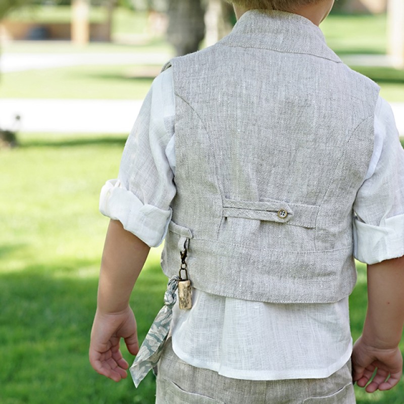 Βαπτιστικό ρούχο για αγοράκια natural Stova Bambini Βαπτιστικό ρούχο για αγοράκια natural Stova Bambini