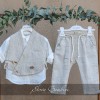 Βαπτιστικό ρούχο για αγοράκια natural Stova Bambini Βαπτιστικό ρούχο για αγοράκια natural Stova Bambini