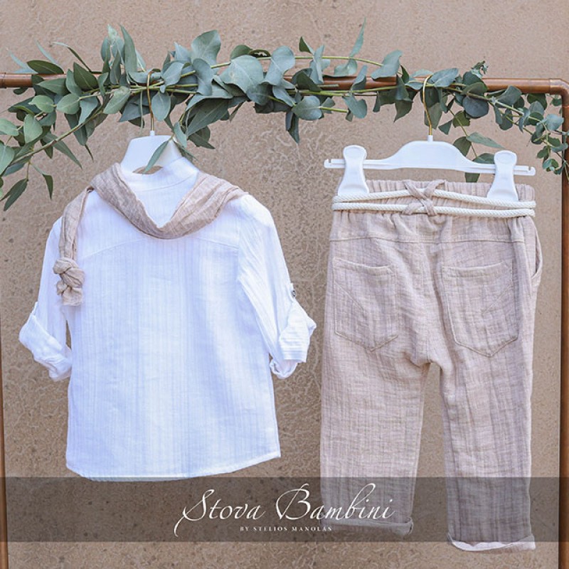 Βαπτιστικό ρούχο casual chic Stova Bambini Βαπτιστικό ρούχο casual chic Stova Bambini