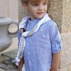 Βαπτιστικό ρούχο για αγοράκια λινό σιέλ Stova Bambini Βαπτιστικό ρούχο για αγοράκια λινό σιέλ Stova Bambini