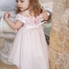 Βαπτιστικό φόρεμα ροζ παστέλ Stova Bambini Βαπτιστικό φόρεμα ροζ παστέλ Stova Bambini