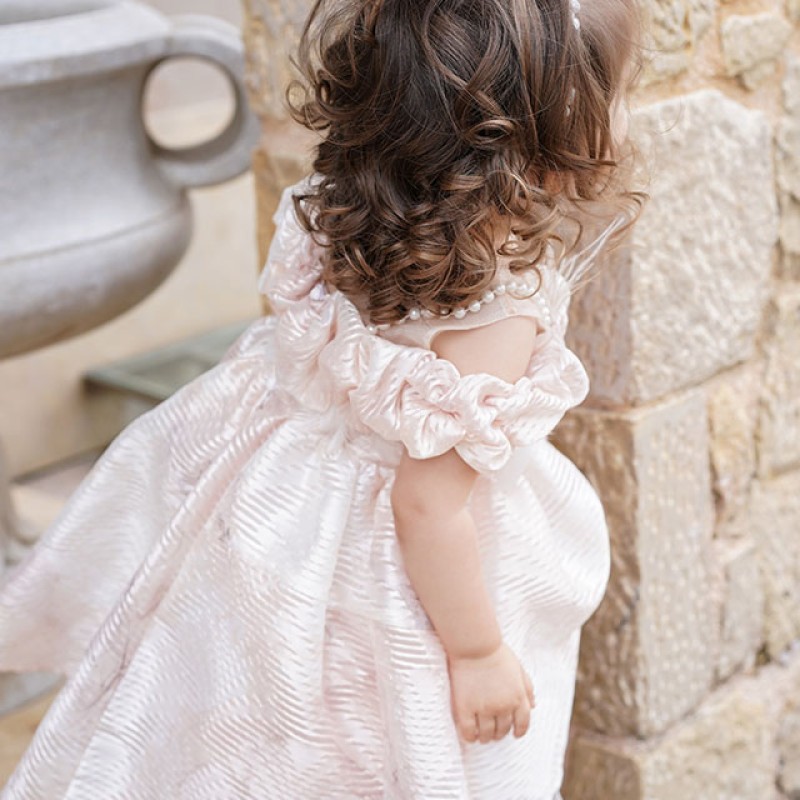 Βαπτιστικό φόρεμα Ιταλικό ύφασμα Stova Bambini Βαπτιστικό φόρεμα Ιταλικό ύφασμα Stova Bambini