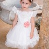 Βαπτιστικό φόρεμα κομψό ασύμμετρο Stova Bambini Βαπτιστικό φόρεμα κομψό ασύμμετρο Stova Bambini
