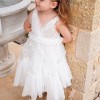 Βαπτιστικό φόρεμα κεντημένο τούλι Stova Bambini Βαπτιστικό φόρεμα κεντημένο τούλι Stova Bambini