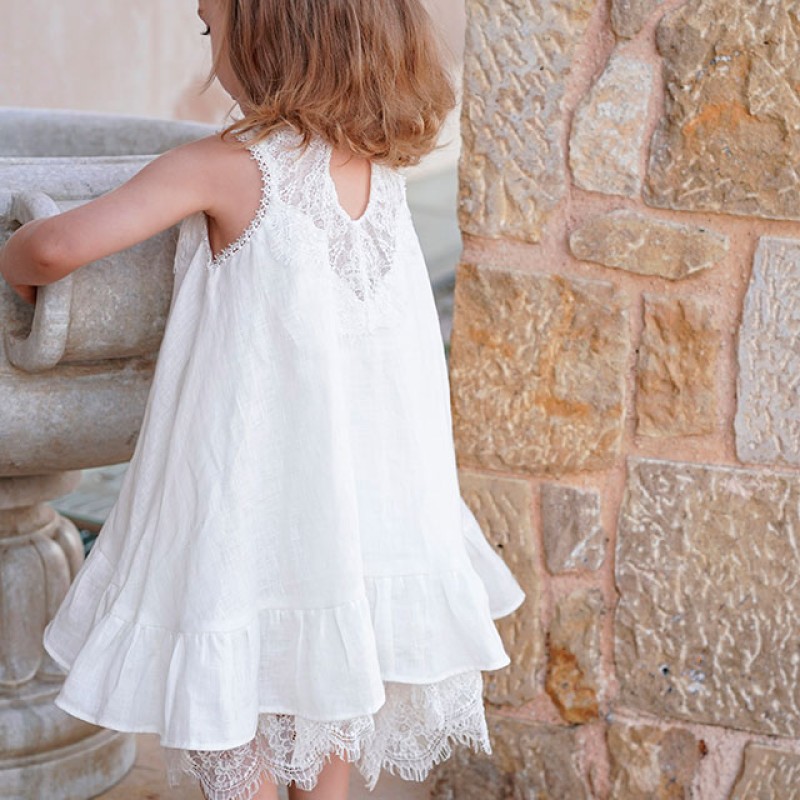 Βαπτιστικό φόρεμα από Βέλγικο λινό Stova Bambini Βαπτιστικό φόρεμα από Βέλγικο λινό Stova Bambini