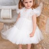 Βαπτιστικό φόρεμα βολάν Stova Bambini Βαπτιστικό φόρεμα βολάν Stova Bambini