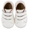 Δερμάτινο Βαπτιστικό Sneaker με Τριπλή Μπαρέτα - Λευκό Δερμάτινο Βαπτιστικό Sneaker με Τριπλή Μπαρέτα - Λευκό