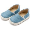 Βαπτιστικά Loafers Babywalker Ύφασμάτινα σε Σιέλ με Λάστιχο Βαπτιστικά Loafers Babywalker Ύφασμάτινα σε Σιέλ με Λάστιχο