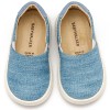 Βαπτιστικά Loafers Babywalker Ύφασμάτινα σε Σιέλ με Λάστιχο Βαπτιστικά Loafers Babywalker Ύφασμάτινα σε Σιέλ με Λάστιχο