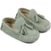 Βαπτιστικά Μοκασίνια Babywalker από Καστόρι Suede σε Μέντα με Φουντάκια Βαπτιστικά Μοκασίνια Babywalker από Καστόρι Suede σε Μέντα με Φουντάκια