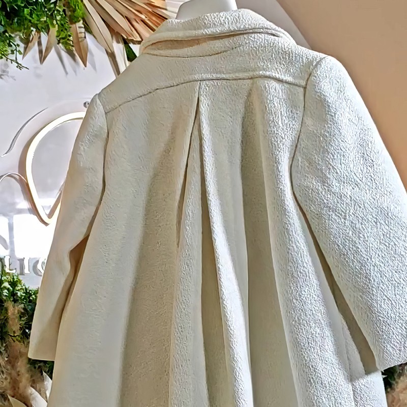 Βαπτιστικό Παλτό Stova Bambini - Off-White Κομψότητα Βαπτιστικό Παλτό Stova Bambini - Off-White Κομψότητα