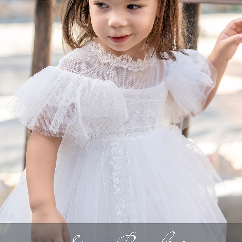 Βαπτιστικό Φόρεμα Stova Bambini – Ασύμμετρο Off-White με Βολάν Βαπτιστικό Φόρεμα Stova Bambini – Ασύμμετρο Off-White με Βολάν