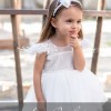 Βαπτιστικό Φόρεμα Stova Bambini – Off-White με Δαντέλα & Φτερά Marabou Βαπτιστικό Φόρεμα Stova Bambini – Off-White με Δαντέλα & Φτερά Marabou