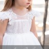 Βαπτιστικό Φόρεμα Stova Bambini – Off-White με Δαντέλα & Φτερά Marabou Βαπτιστικό Φόρεμα Stova Bambini – Off-White με Δαντέλα & Φτερά Marabou