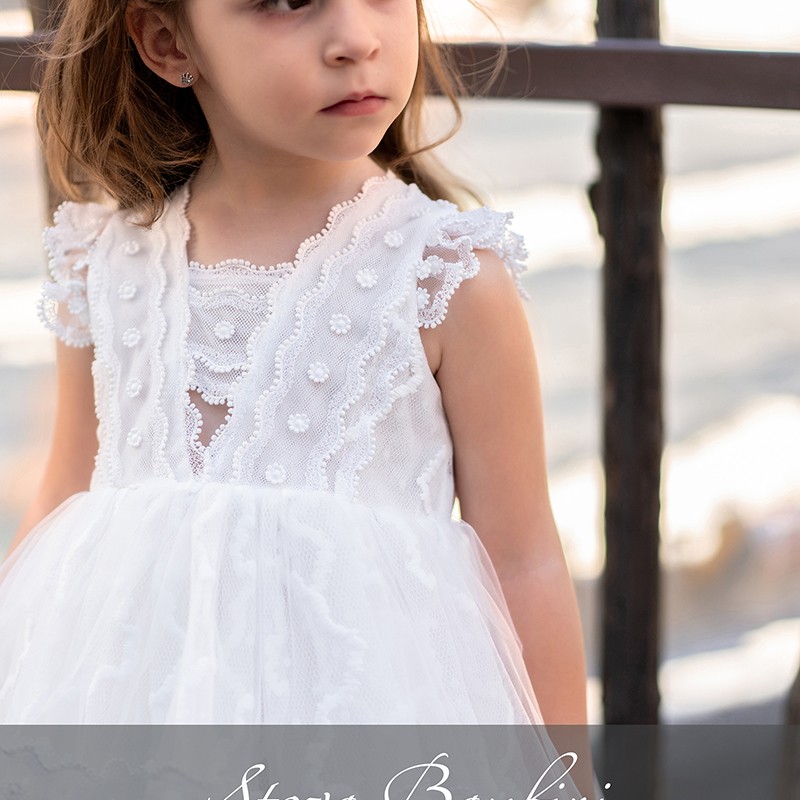 Βαπτιστικό Φόρεμα Stova Bambini - Υψηλή Ραπτική & Δαντέλα Βαπτιστικό Φόρεμα Stova Bambini - Υψηλή Ραπτική & Δαντέλα