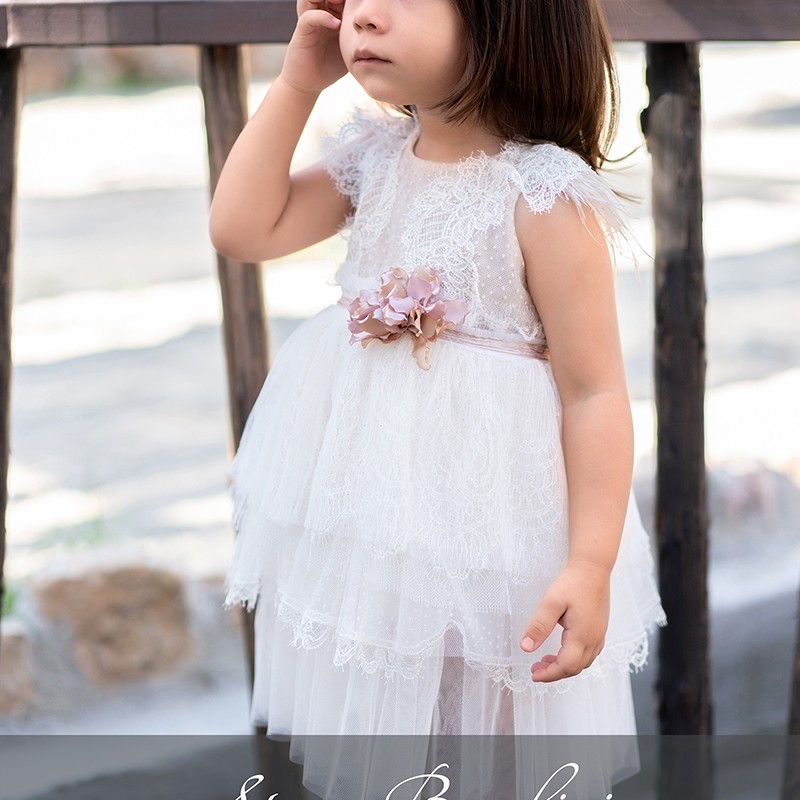 Βαπτιστικό Φόρεμα Stova Bambini – Ρομαντικό Boho Όνειρο