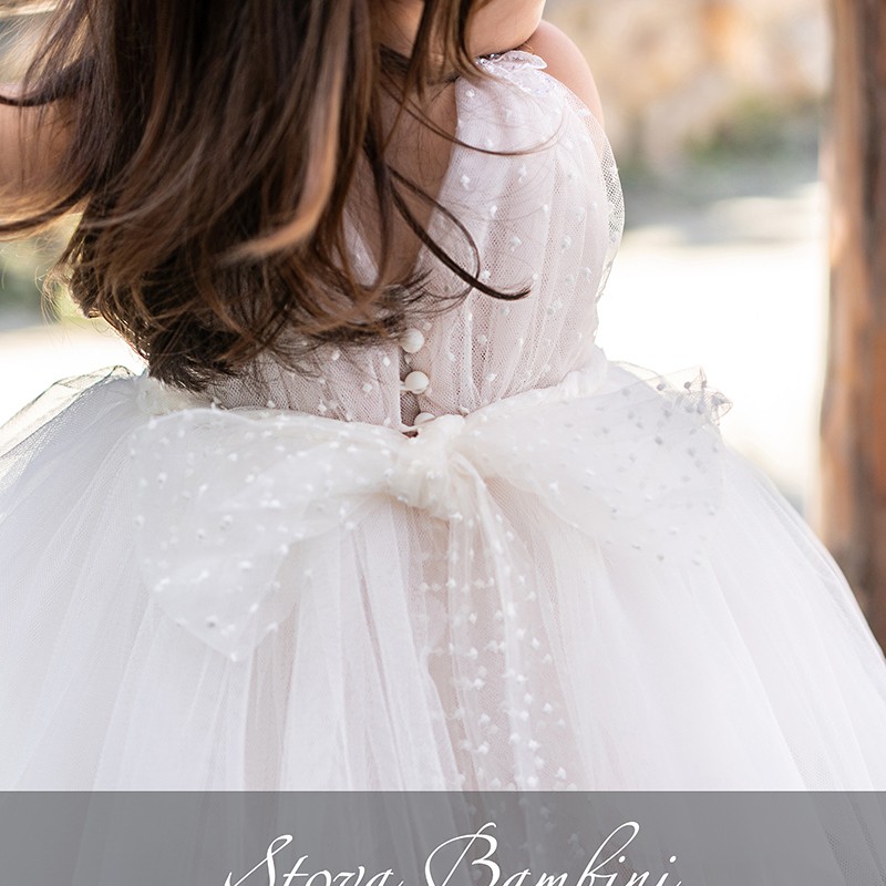 Βαπτιστικό Φόρεμα Stova Bambini – Dusty-Pink με 3D Λουλούδια Βαπτιστικό Φόρεμα Stova Bambini – Dusty-Pink με 3D Λουλούδια