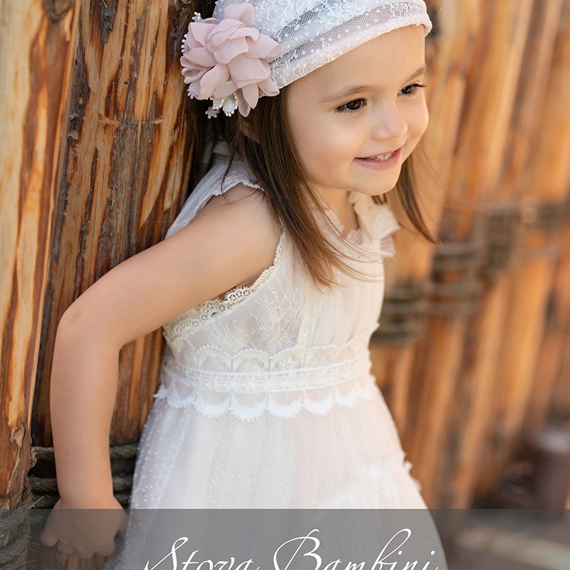 Βαπτιστικό Φόρεμα Stova Bambini – Δαντέλα Dusty-Pink Βαπτιστικό Φόρεμα Stova Bambini – Δαντέλα Dusty-Pink