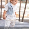 Αγορίστικο Βαπτιστικό Ρούχο Stova Bambini – Διπλό Γιλέκο Λευκό & Σιέλ Boho Chic Αγορίστικο Βαπτιστικό Ρούχο Stova Bambini – Διπλό Γιλέκο Λευκό & Σιέλ Boho Chic