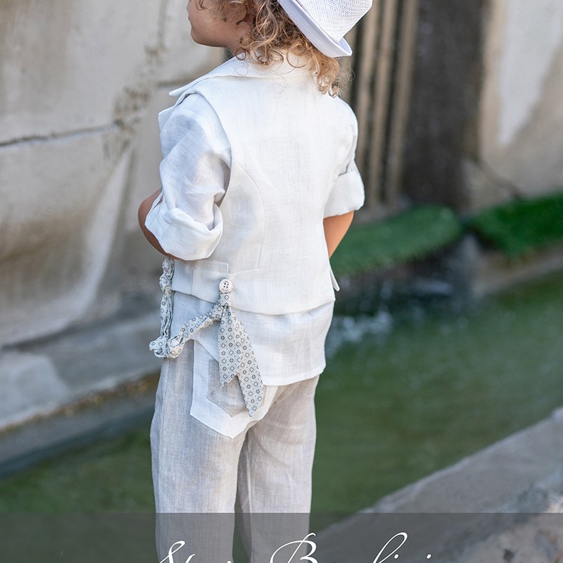 Αγορίστικο Βαπτιστικό Ρούχο Stova Bambini – Λινό White & Μπεζ Bohemian Elegance Αγορίστικο Βαπτιστικό Ρούχο Stova Bambini – Λινό White & Μπεζ Bohemian Elegance
