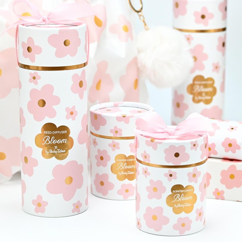 Μπομπονιέρα Κερί Pink Bloom Μπομπονιέρα Κερί Pink Bloom