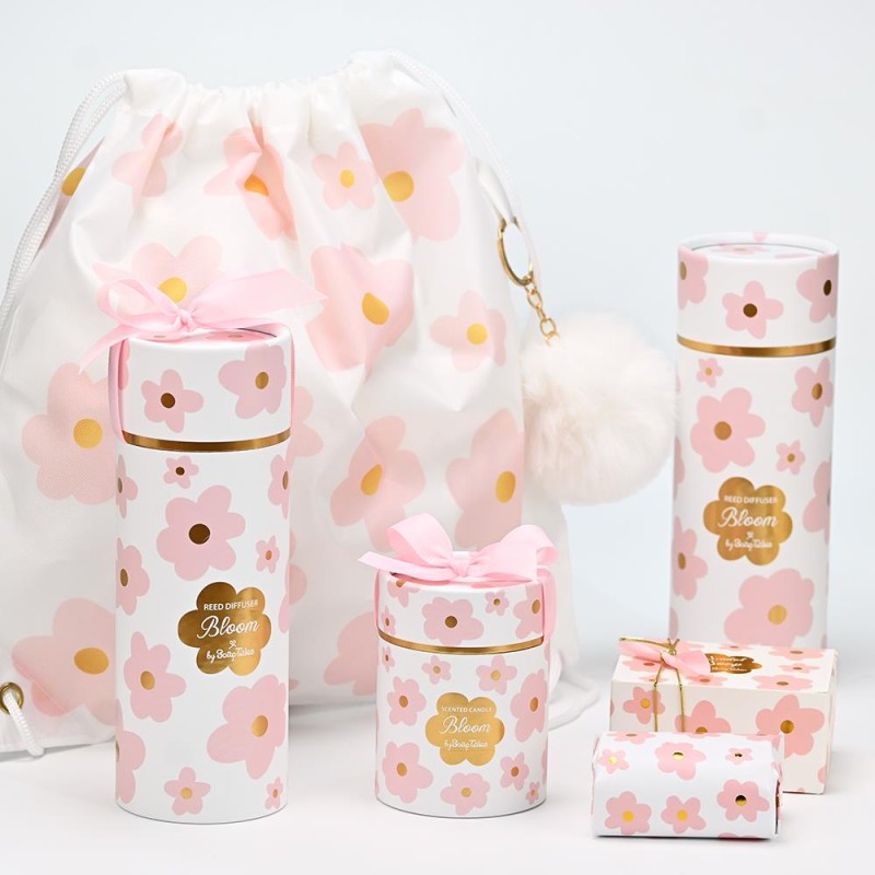 Μπομπονιέρα Κερί Pink Bloom Μπομπονιέρα Κερί Pink Bloom