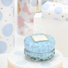 Μπομπονιέρα Κερί Στρογγυλό Blue Coco Μπομπονιέρα Κερί Στρογγυλό Blue Coco