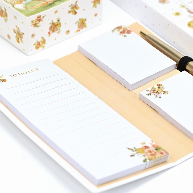 Μπομπονιέρα Σημειωματάριο με Post-it και Στυλό Peach Flowers Μπομπονιέρα Σημειωματάριο με Post-it και Στυλό Peach Flowers