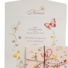 Πρόσκληση Βάπτισης Πεταλούδα Floral Butterflies Πρόσκληση Βάπτισης Πεταλούδα Floral Butterflies